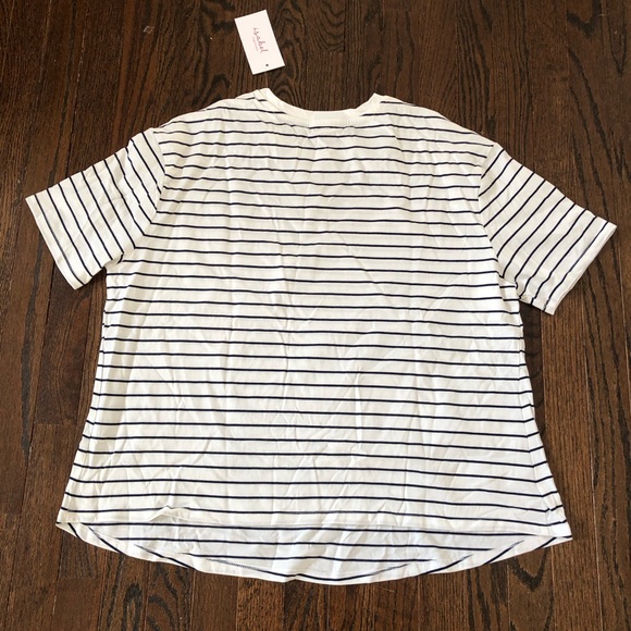 Isabel by Ingrid + Isabel Women’s M Maternity Blue/White Striped “Mama” Tee NWT! - Picture 6 of 6